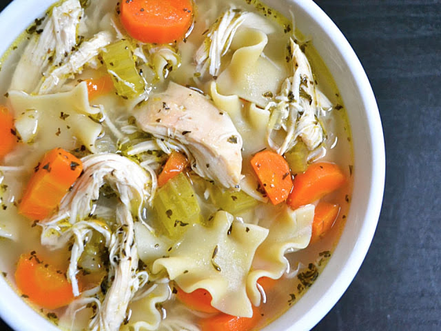 Chicken Noodle Soup close